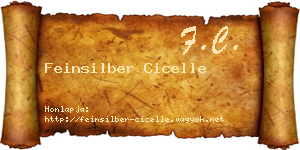 Feinsilber Cicelle névjegykártya